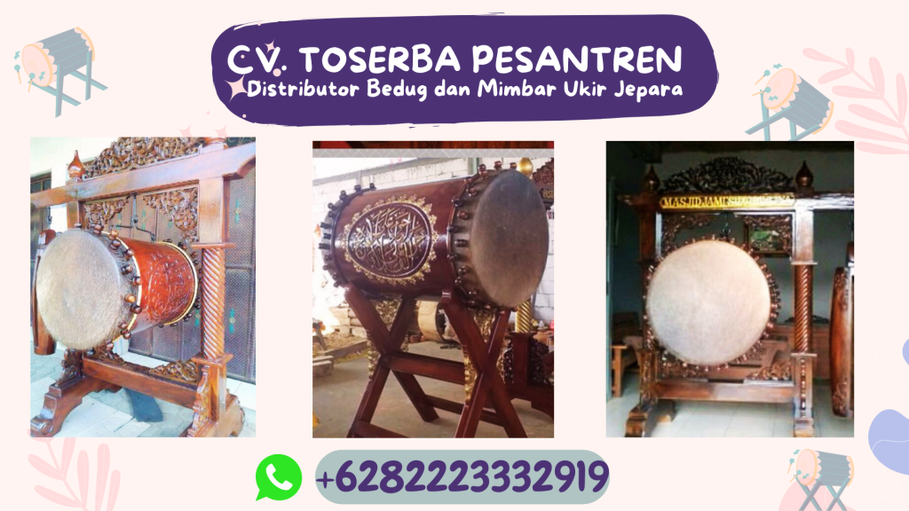 Call 0822-2333-2919(Tsel) Pengerajin Bedug Masjid Ukir Jepara Berkualitas Kota Jambi 