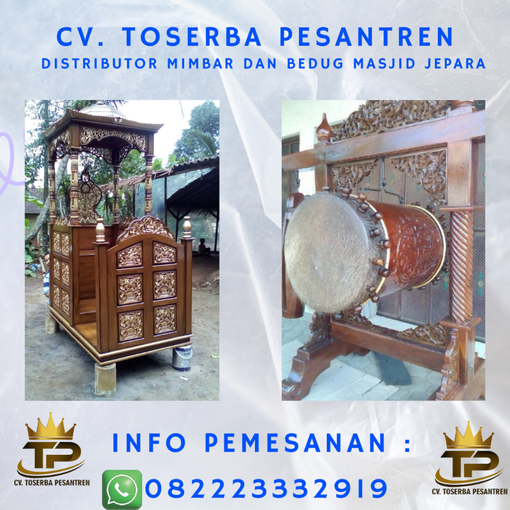 Call 0822-2333-2919(Tsel) Pengerajin Mimbar Masjid Ukir Jepara Berkualitas Kota Tanjung Pinang 