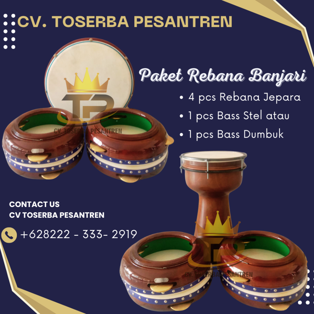 Call 0822-2333-2919(Tsel) Pengerajin Rebana Banjari Jepara Berkualitas Kota Dumai 